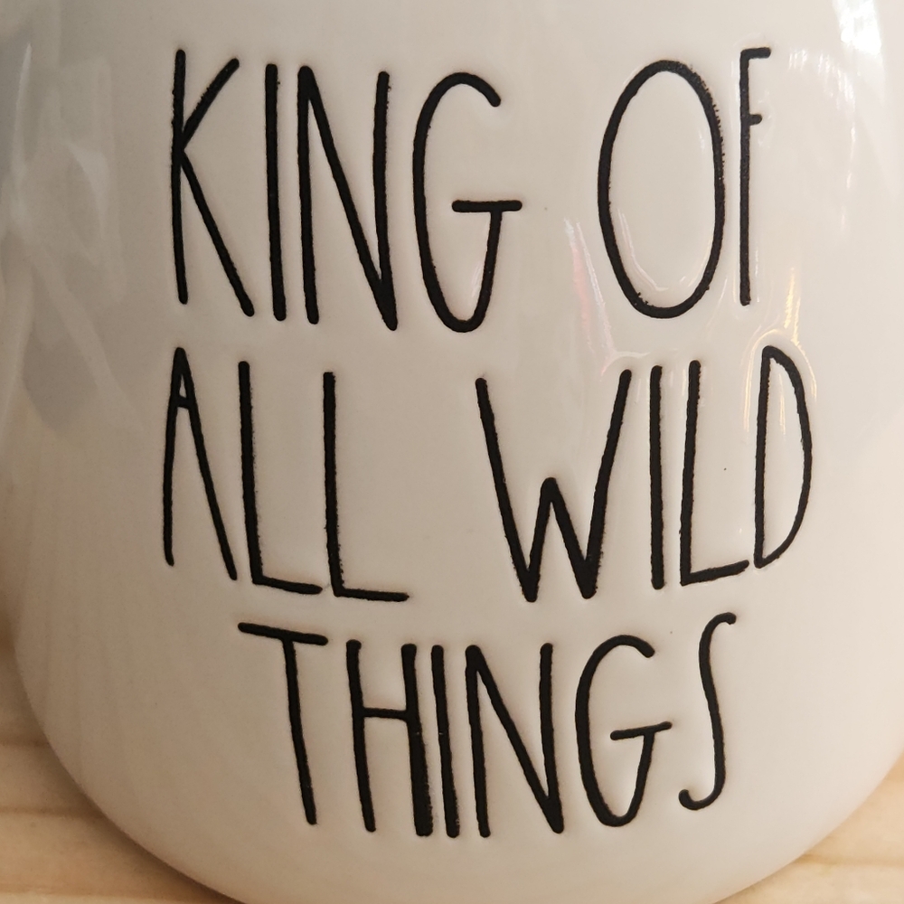 Rae Dunn Double-sided King of All Wild Things Ceramic Mug NWT - Picture 7 of 12